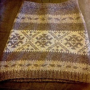 Super cute wool silk sweater skirt Ralph Lauren size XS browns